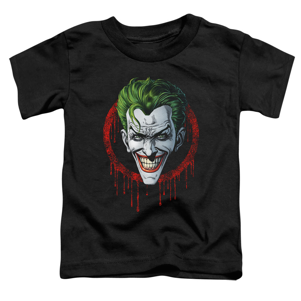 Batman Joker Drip Toddler Kids Youth T Shirt Black Officially Licensed