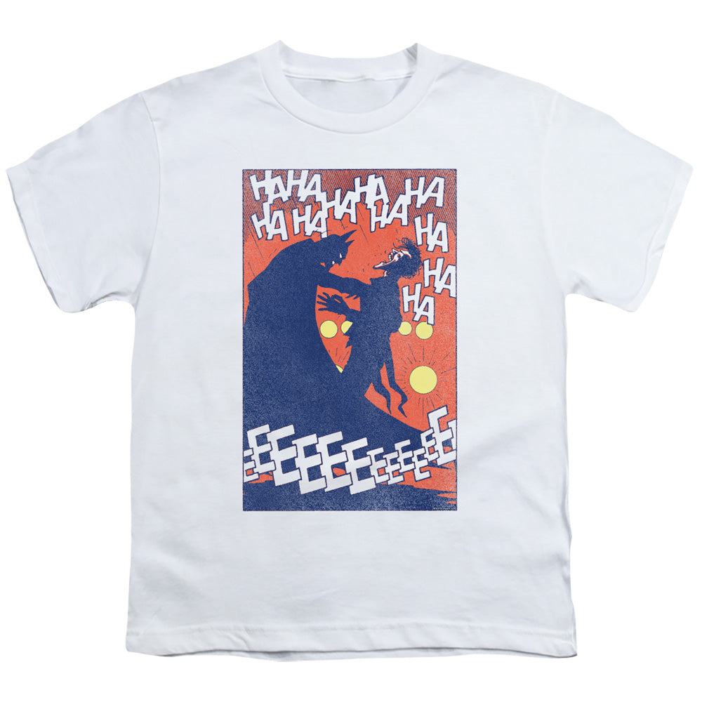 Batman Punchline Kids Youth T Shirt White Officially Licensed