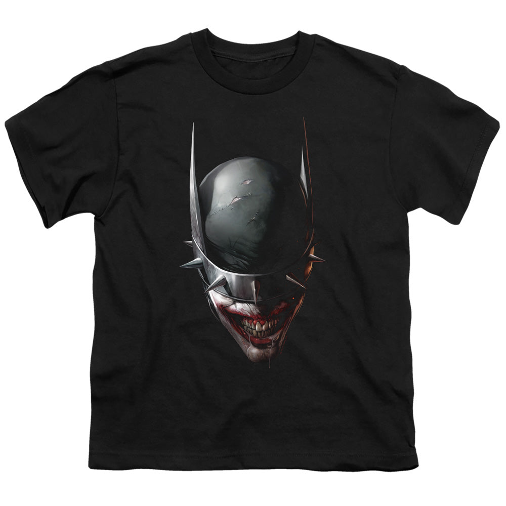 Batman Batman Who Laughs Head Kids Youth T Shirt Black Officially Licensed