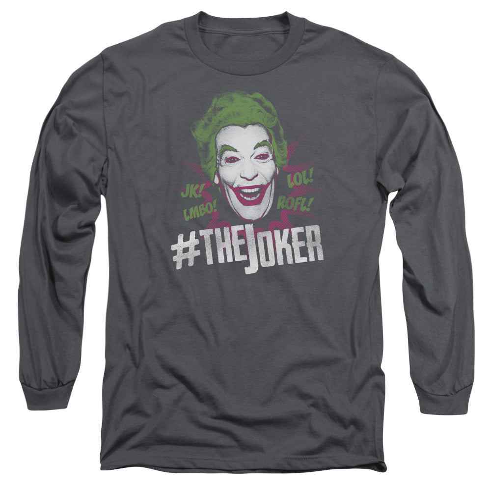 Batman Classic Tv #Joker Mens Long Sleeve Shirt Charcoal Officially Licensed
