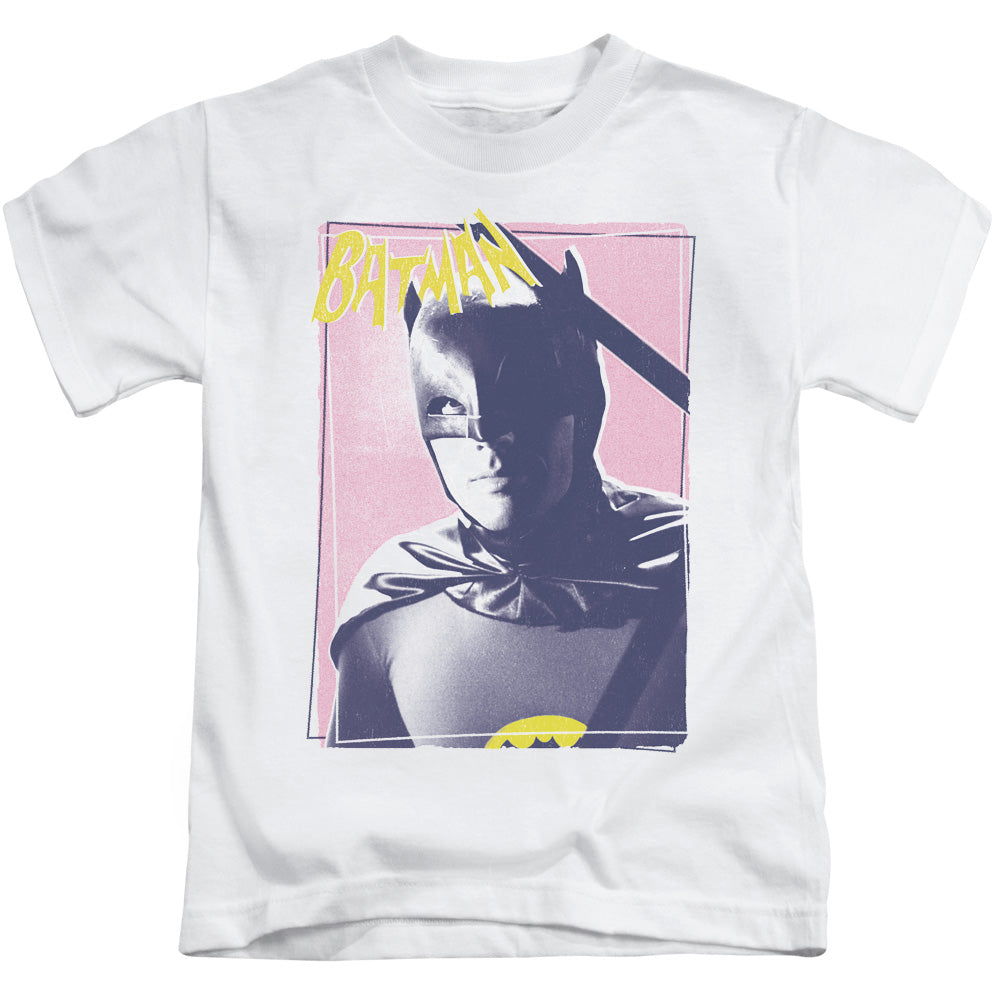 Batman Classic Tv Wayne 80s Juvenile Kids Youth T Shirt White Officially Licensed
