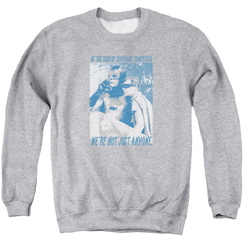 Batman Classic Tv Boogie Nights Mens Crewneck Sweatshirt Athletic Heather Officially Licensed