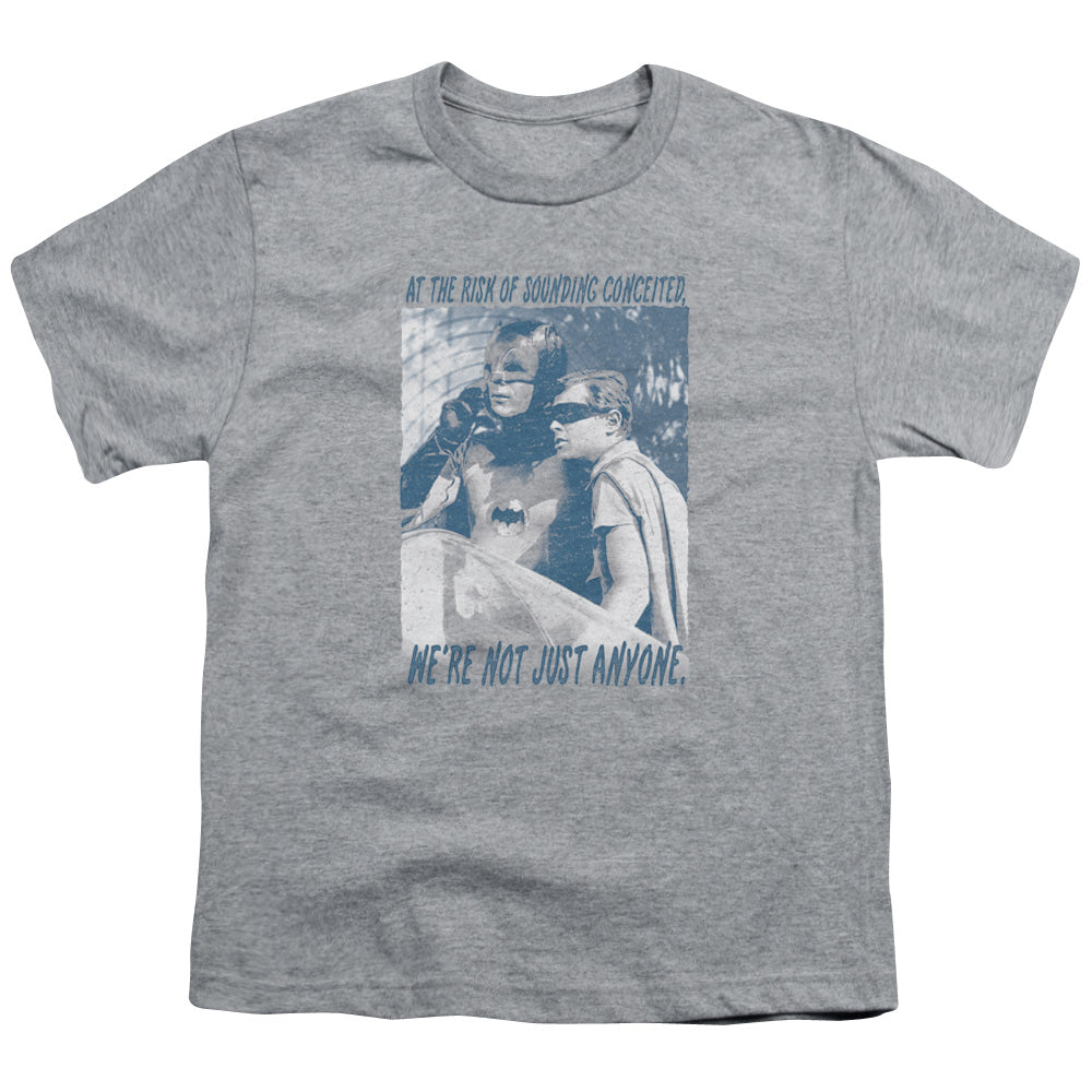 Batman Classic Tv Boogie Nights Kids Youth T Shirt Athletic Heather Officially Licensed