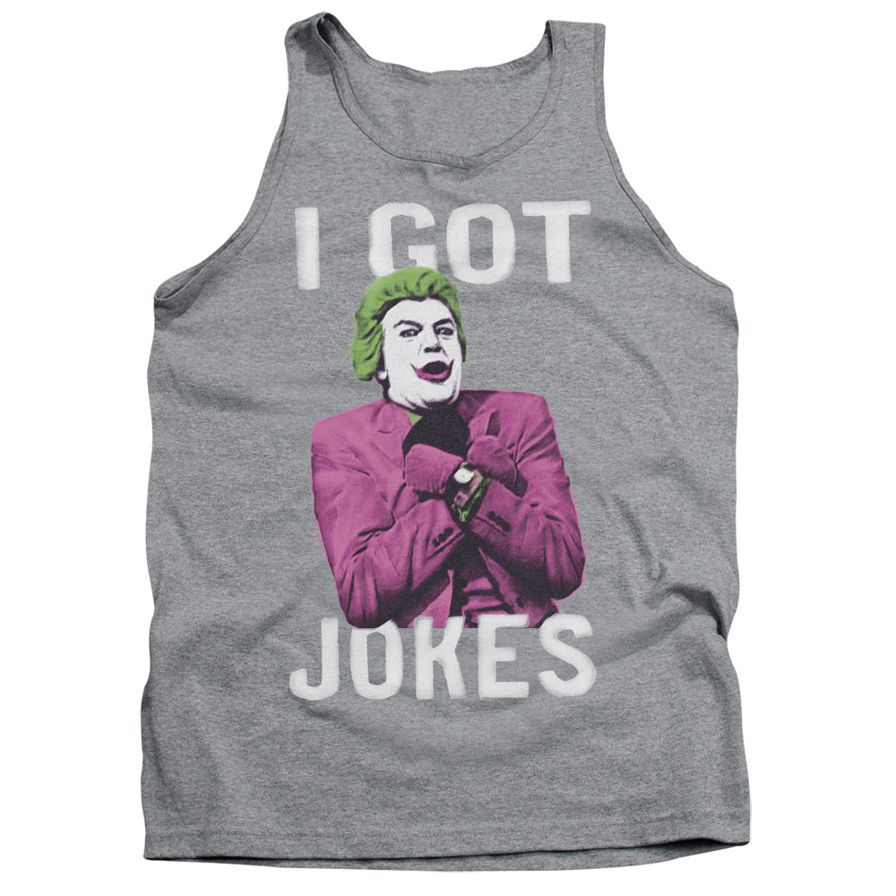 Batman Classic Tv Got Jokes Mens Tank Top Shirt Athletic Heather Officially Licensed