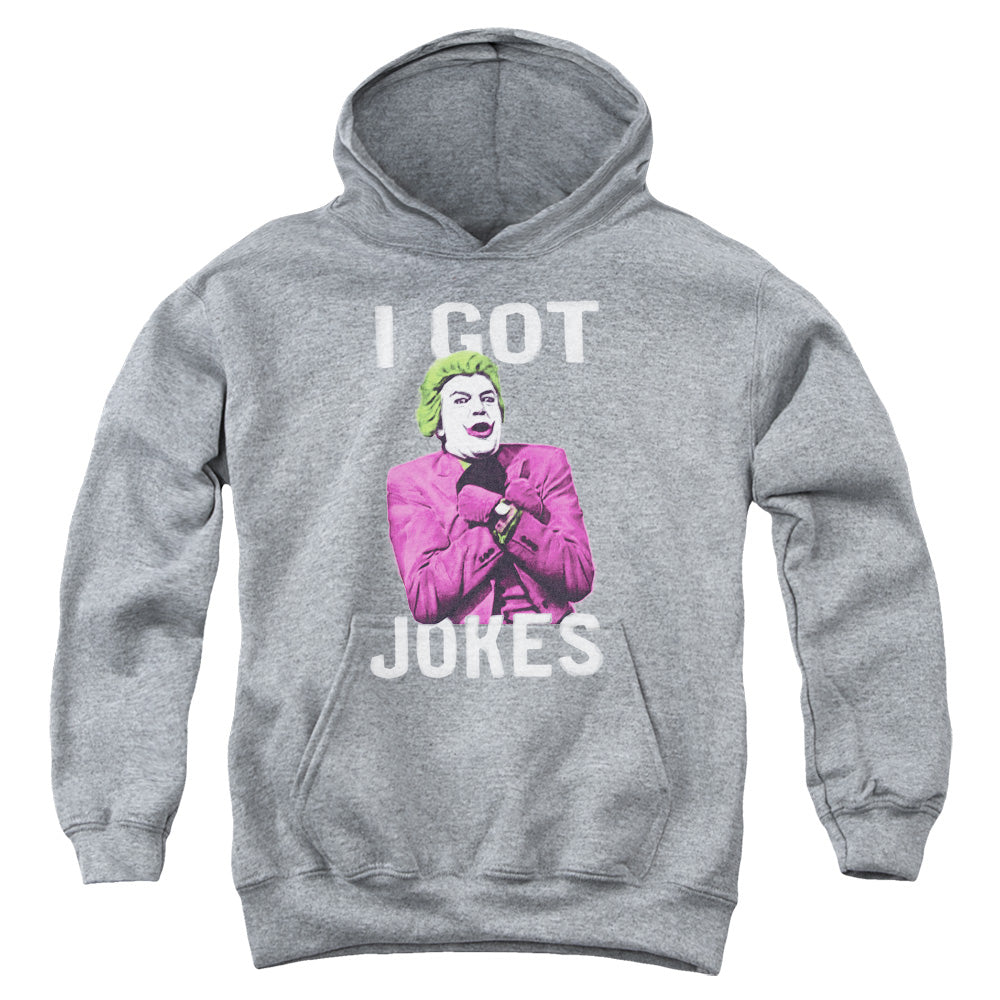 Batman Classic Tv Got Jokes Kids Youth Hoodie Heather Officially Licensed