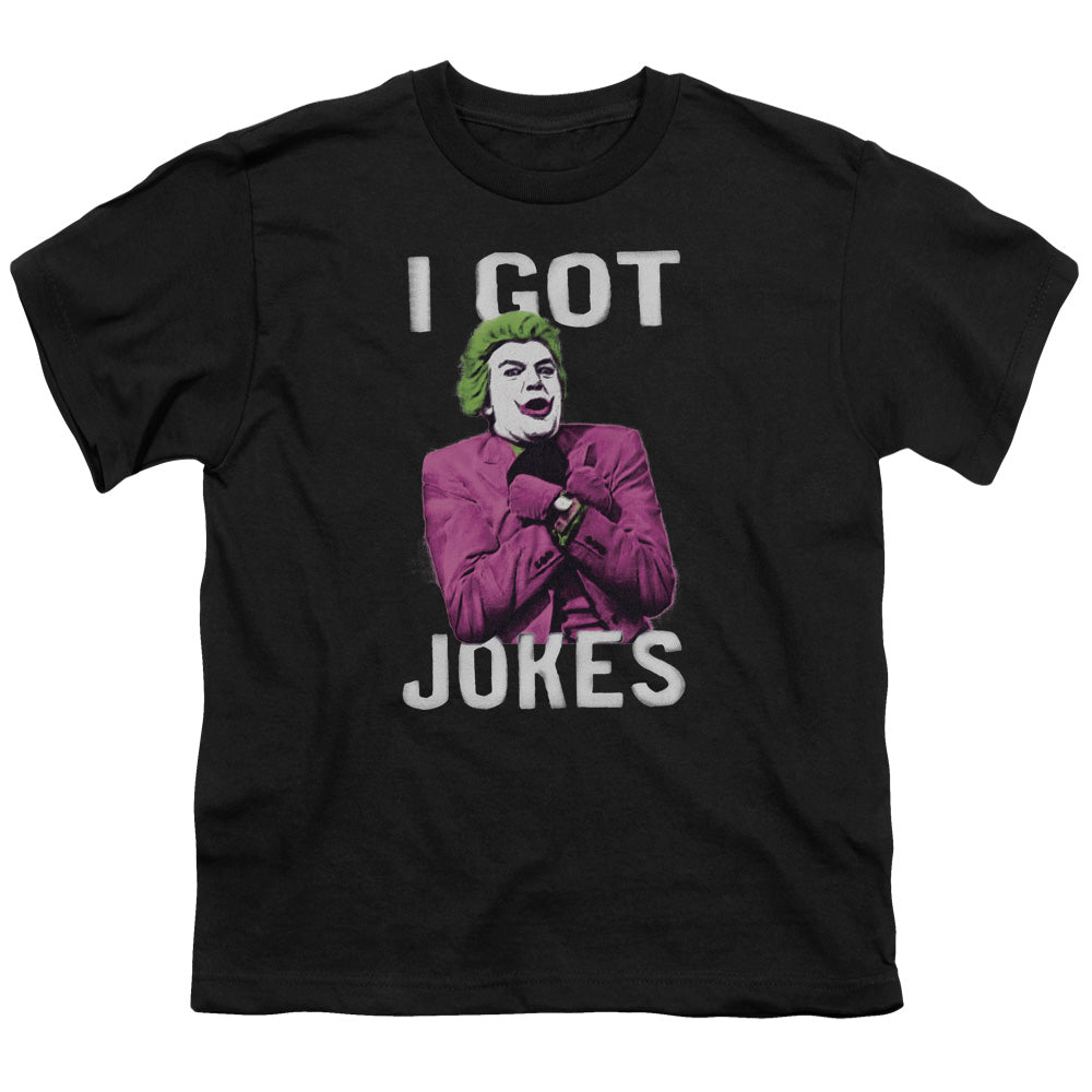Batman Classic Tv Got Jokes Kids Youth T Shirt Black Officially Licensed