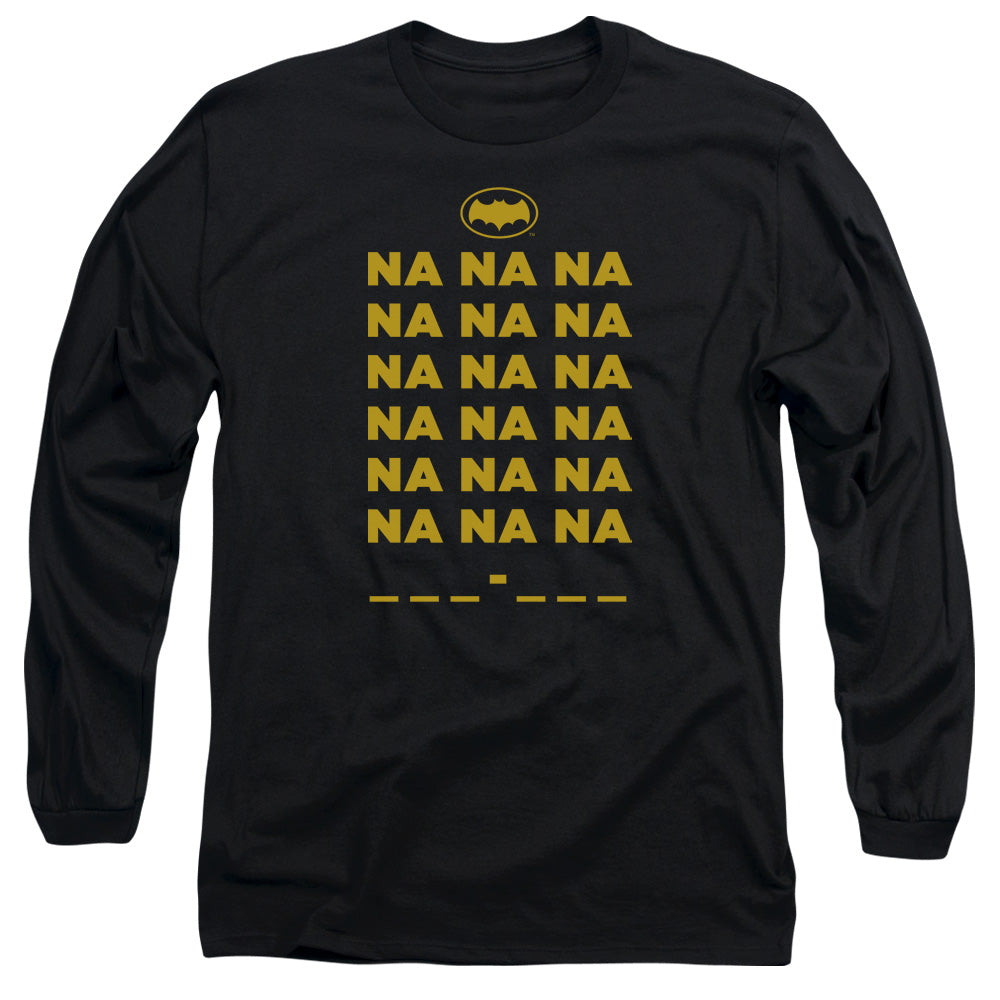 Batman Classic Tv Na Na Na Mens Long Sleeve Shirt Black Officially Licensed