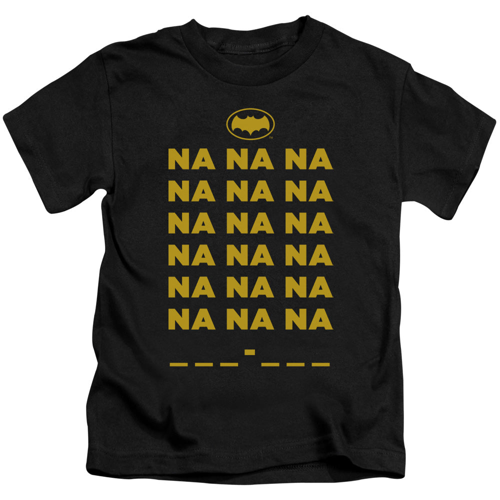 Batman Classic Tv Na Na Na Juvenile Kids Youth T Shirt Black Officially Licensed