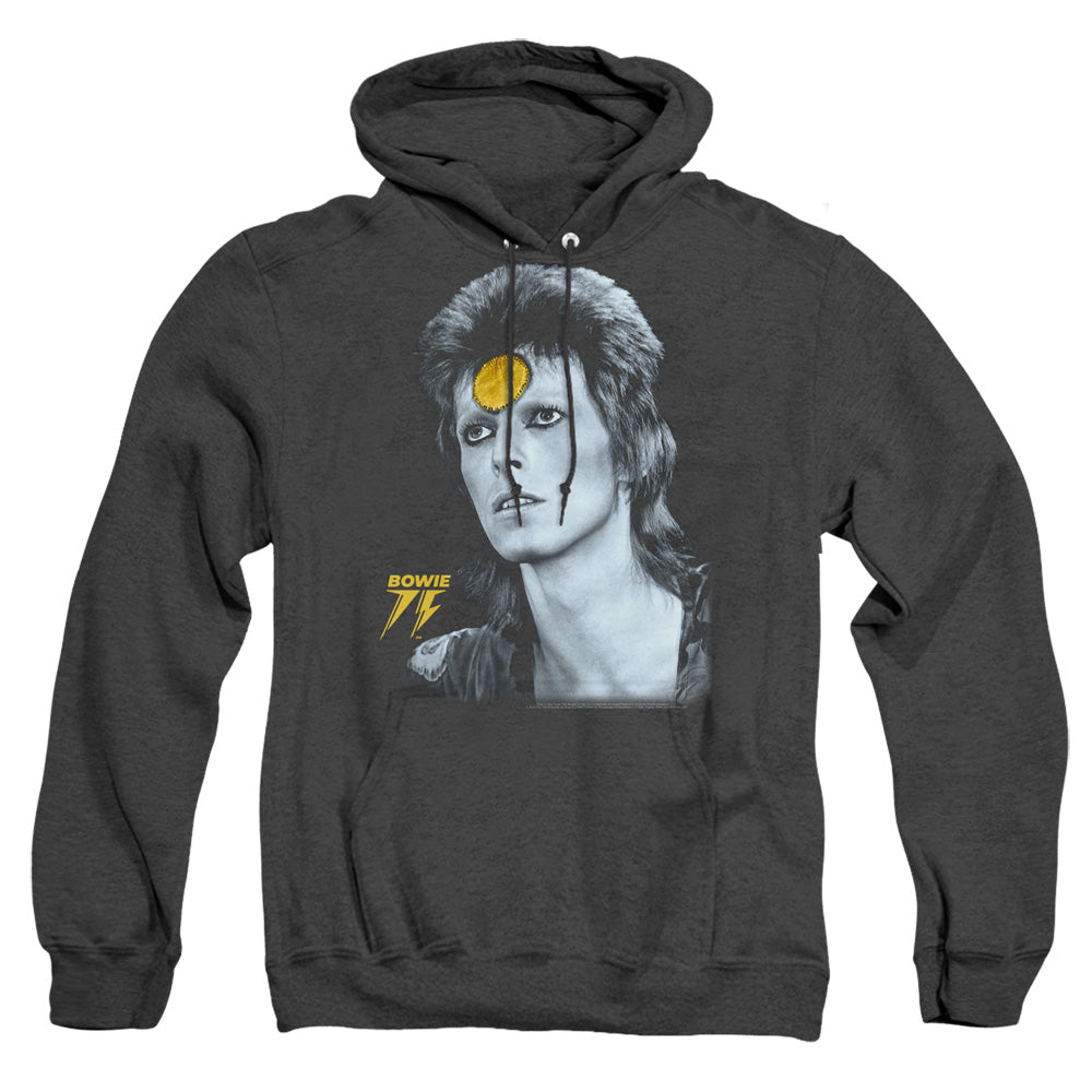 David Bowie Golden Bowie Heather Mens Hoodie Black Officially Licensed