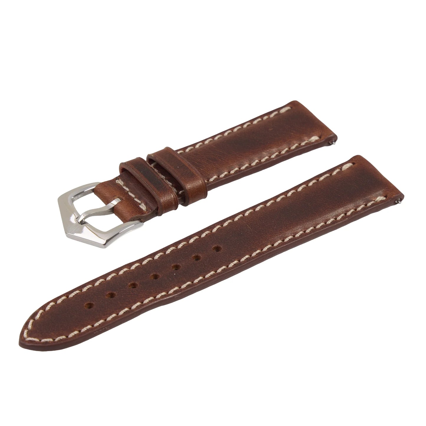 Tuscan Vintage Brown Premium Leather Watch Strap