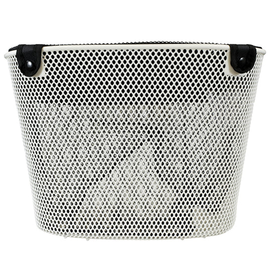 Metal Front Basket with Mesh Bag (BSK-F3) - Cream White