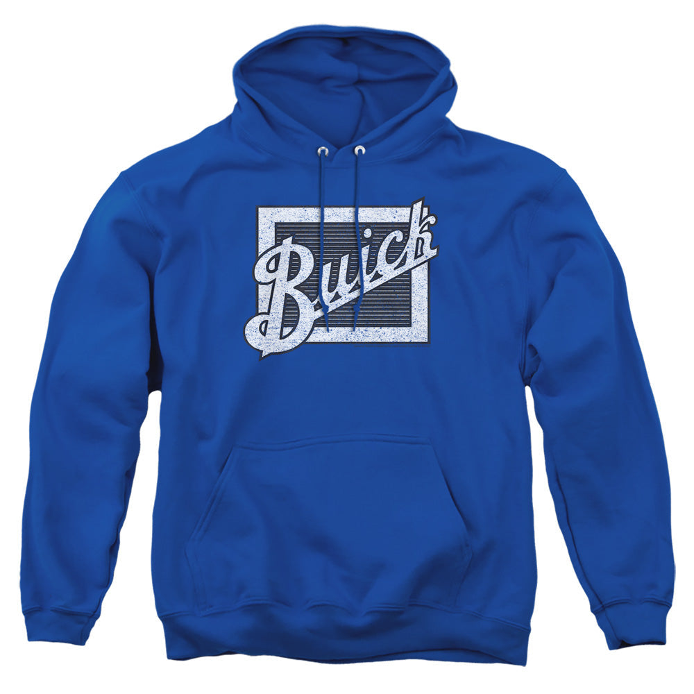 Buick Distressed Emblem Mens Hoodie Royal Officially Licensed