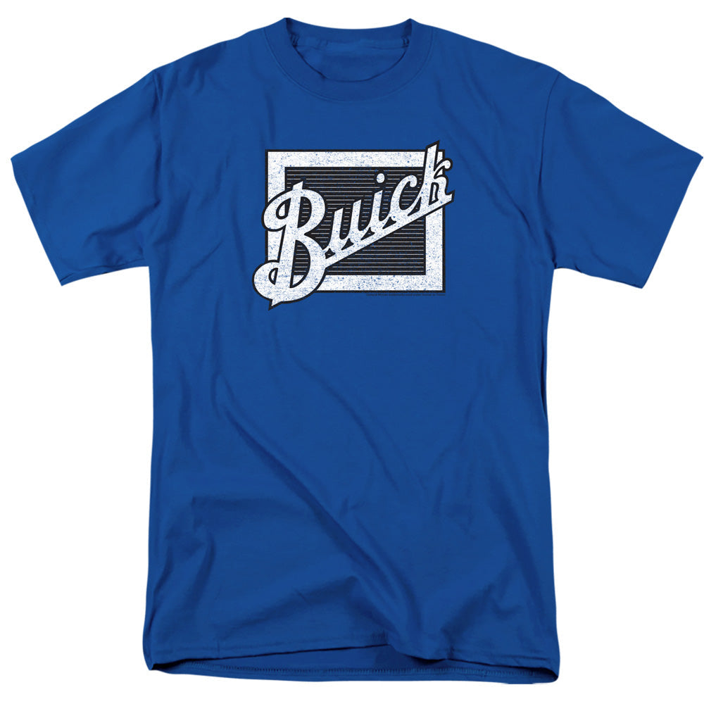 Buick Distressed Emblem Mens T Shirt Royal Officially Licensed