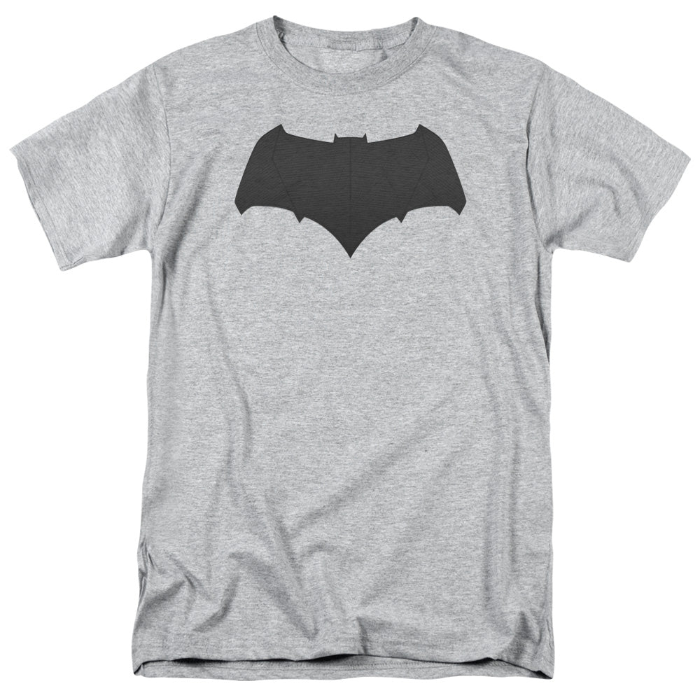 Batman V Superman Batman Logo Mens T Shirt Athletic Heather Officially Licensed
