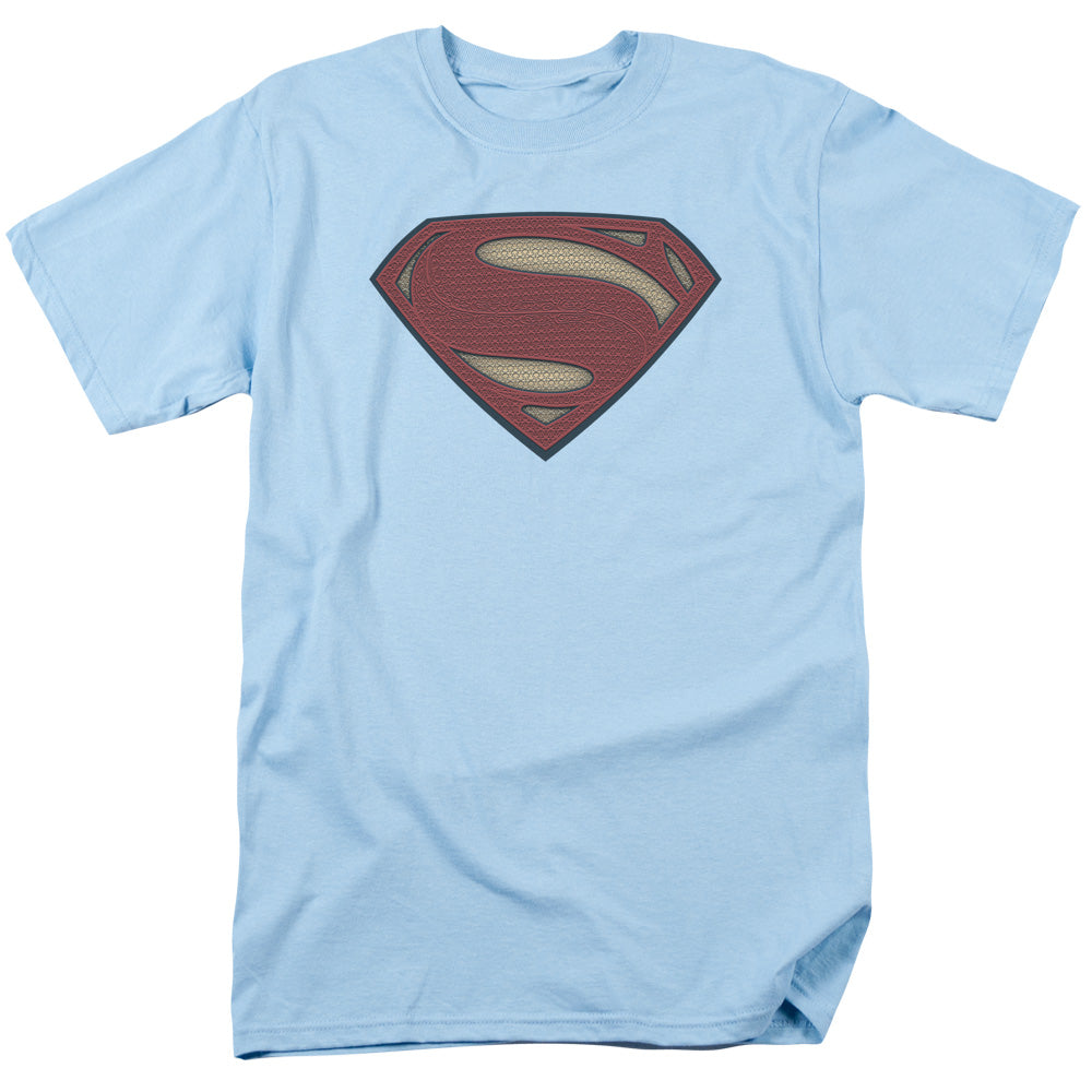 Batman V Superman Super Movie Logo Mens T Shirt Light Blue Officially Licensed