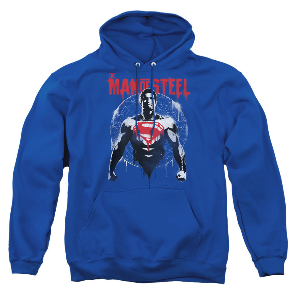 Batman V Superman Super Spray Mens Hoodie Royal Officially Licensed