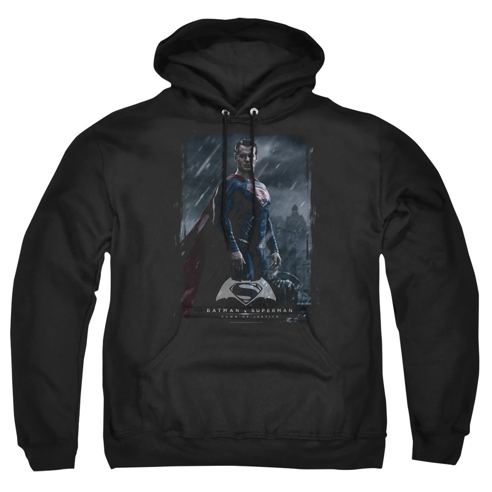 Batman V Superman Supe Poster Mens Hoodie Black Officially Licensed