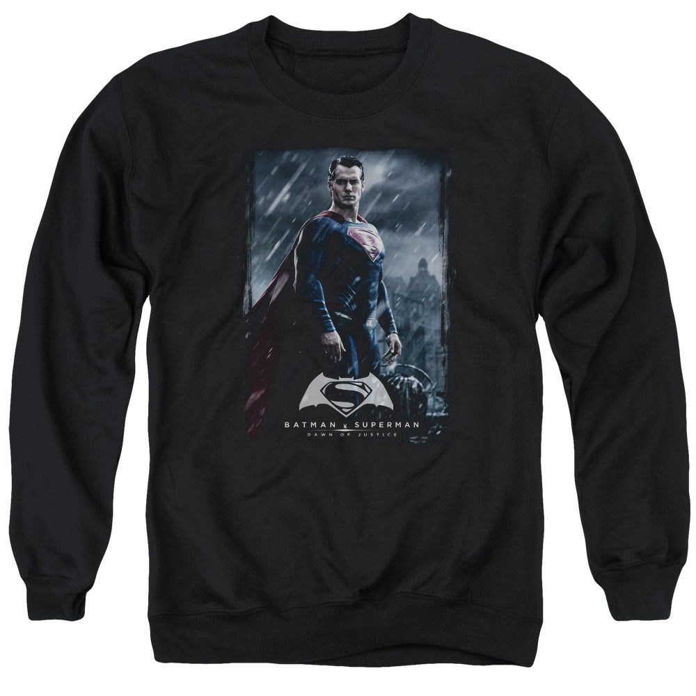 Batman V Superman Supe Poster Mens Crewneck Sweatshirt Black Officially Licensed