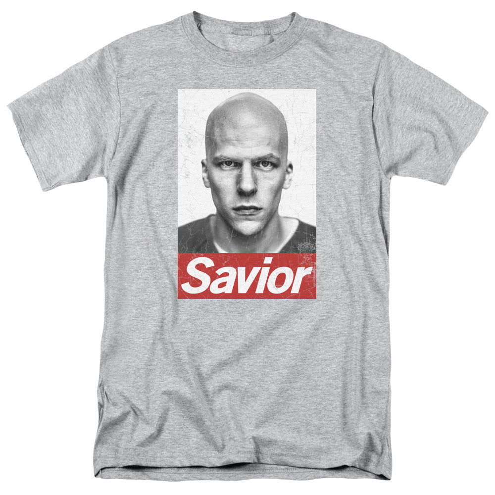 Batman V Superman Savior Mens T Shirt Athletic Heather Officially Licensed