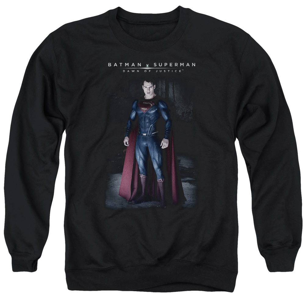 Batman V Superman Stand Tall Mens Crewneck Sweatshirt Black Officially Licensed