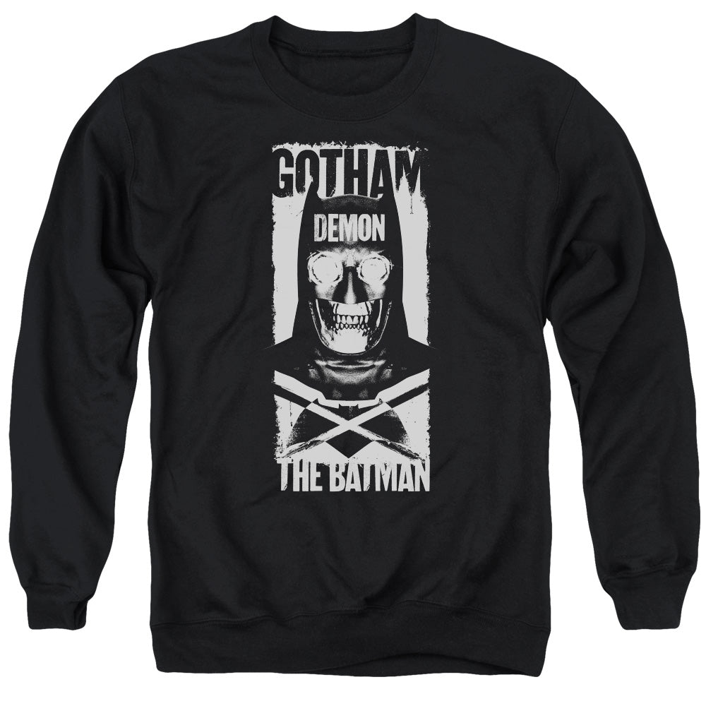 Batman V Superman Demon Bat Mens Crewneck Sweatshirt Black Officially Licensed