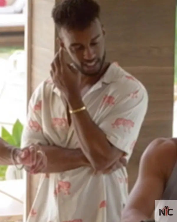 Bachelor In Paradise S10 Hakeem Moulton Tiger Print Shirt