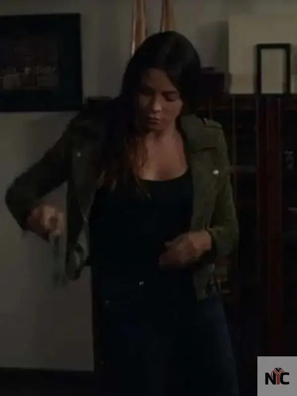 Bailey Nune The Rookie Green Leather Jacket
