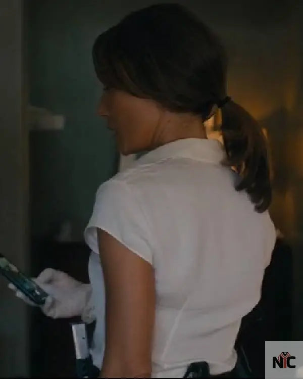 Ballard S01 Maggie Q White Shirt