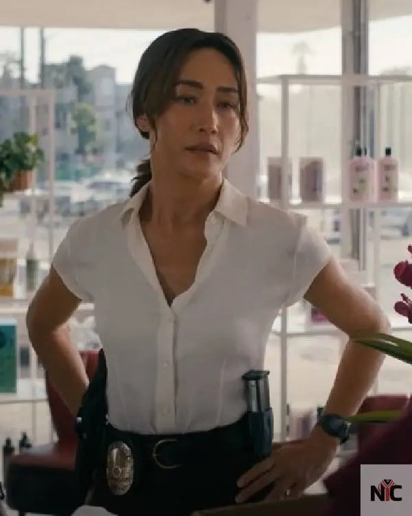 Ballard S01 Maggie Q White Shirt