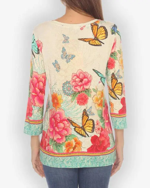 Ballard S01 Rebecca Field Floral Shirt