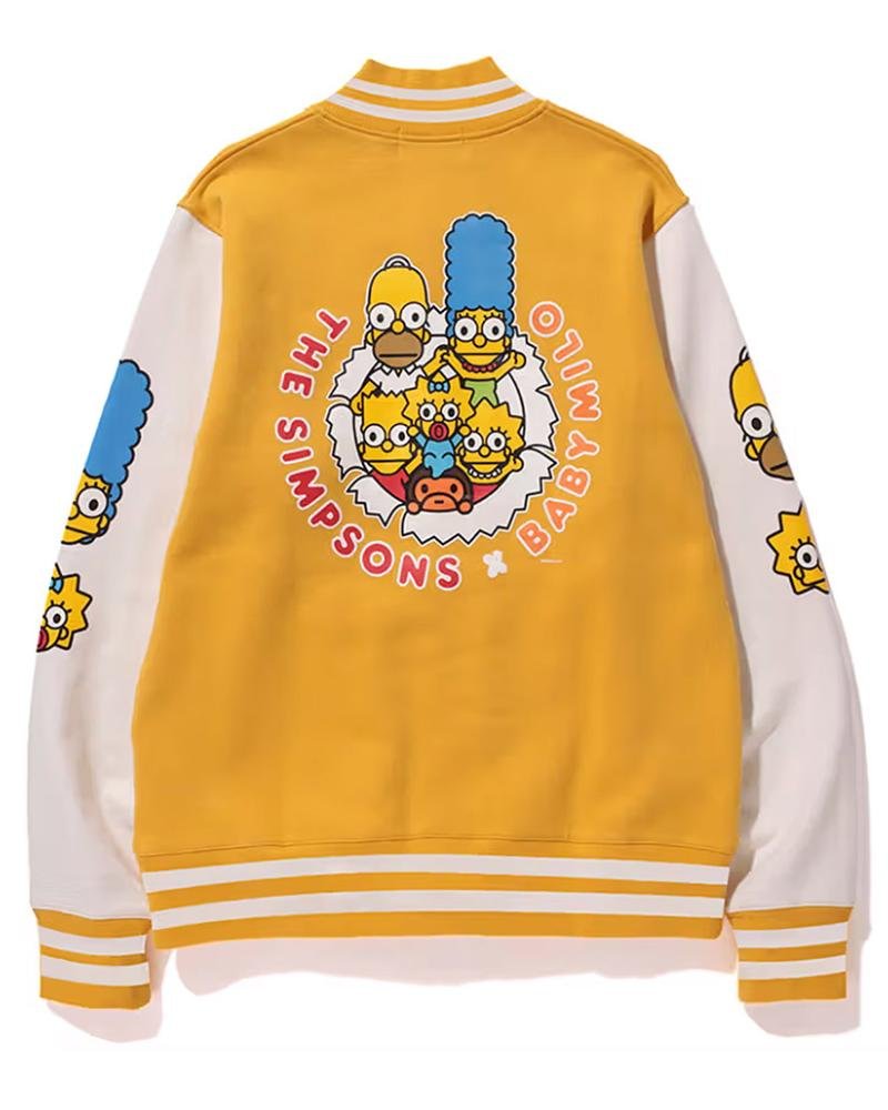 Bape Simpsons Baby Milo Varsity Jacket