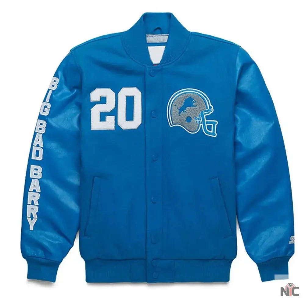 Barry Sanders Detroit Lions Jacket