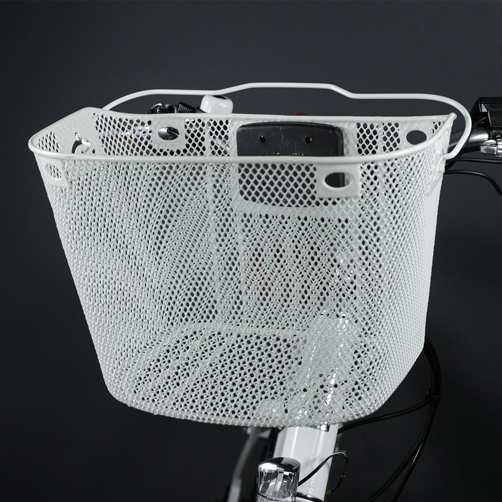 Metal Front Basket with Mesh Bag (BSK-F3) - Black