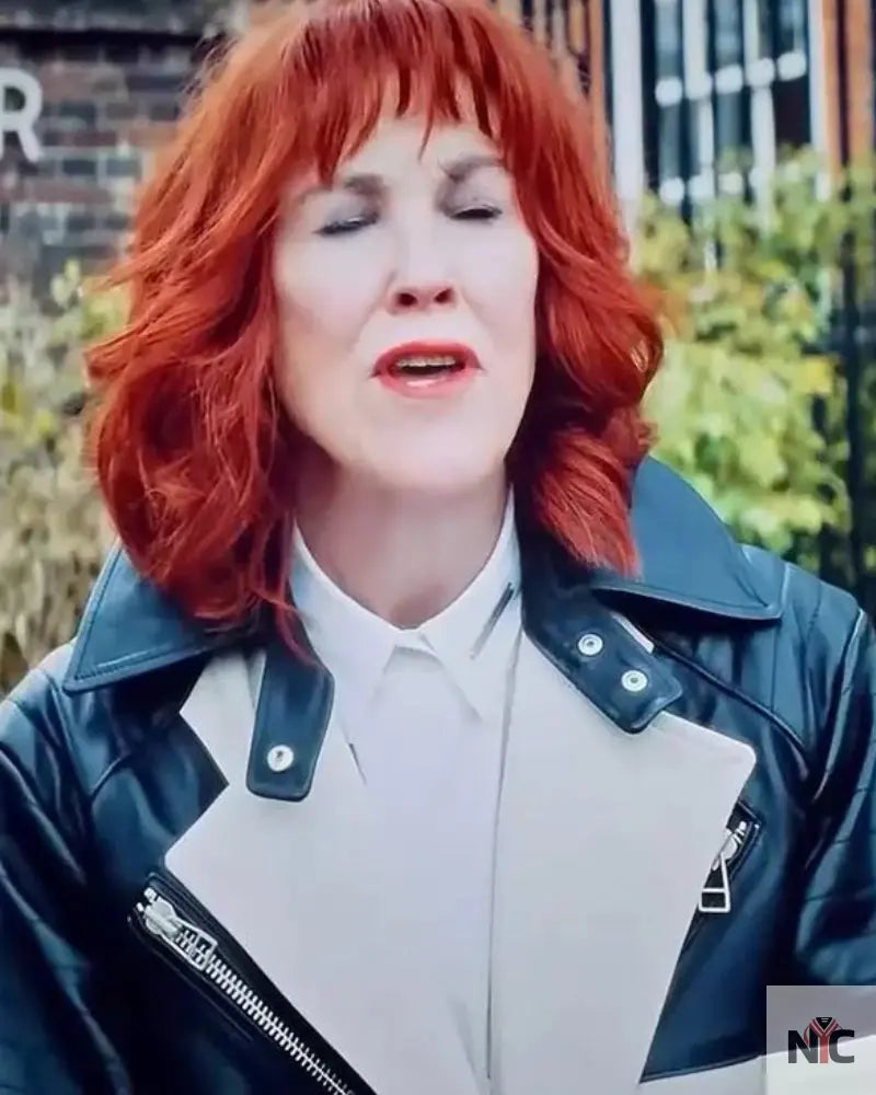 Beetlejuice Beetlejuice 2024 Delia Deetz Leather Coat