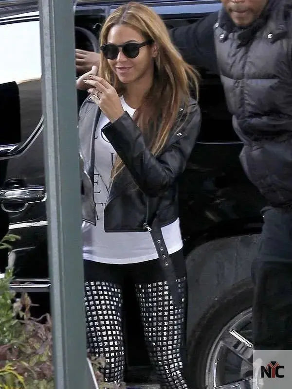 Beyonce Biker Leather Jacket