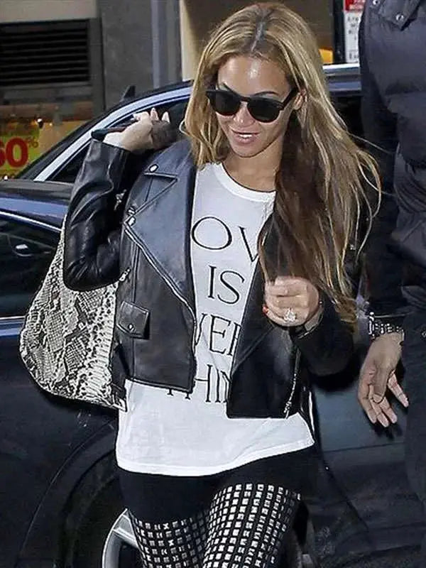 Beyonce Biker Leather Jacket