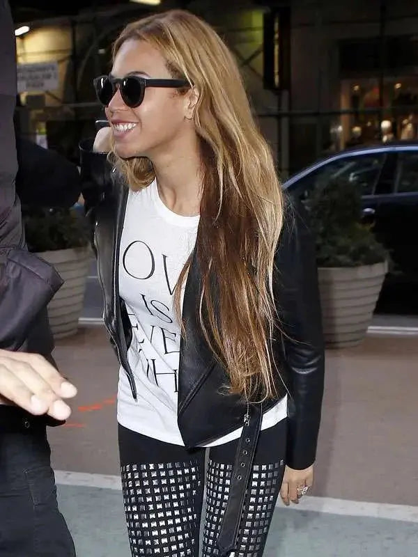Beyonce Biker Leather Jacket