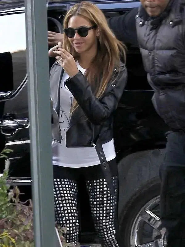 Beyonce Biker Leather Jacket