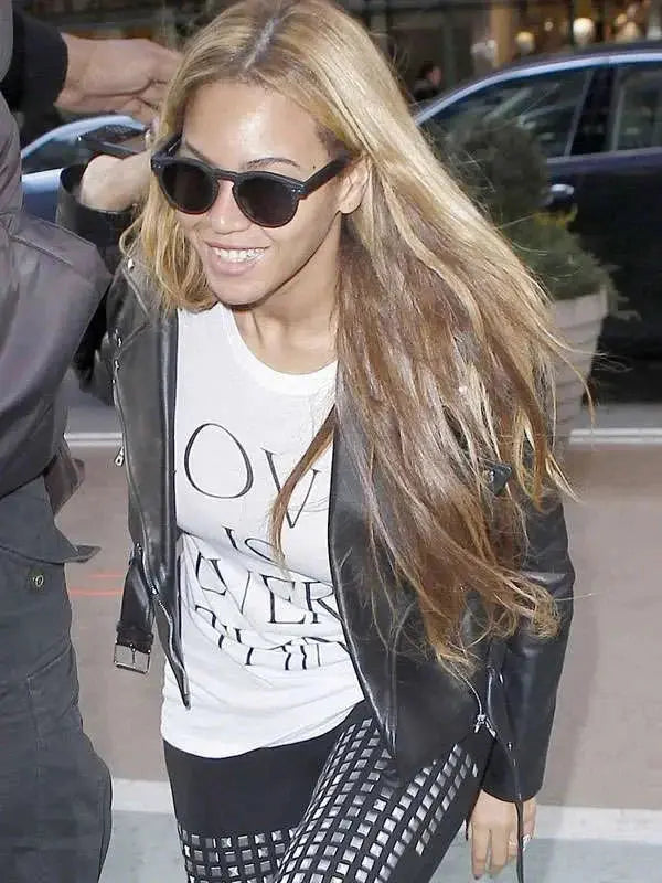 Beyonce Biker Leather Jacket