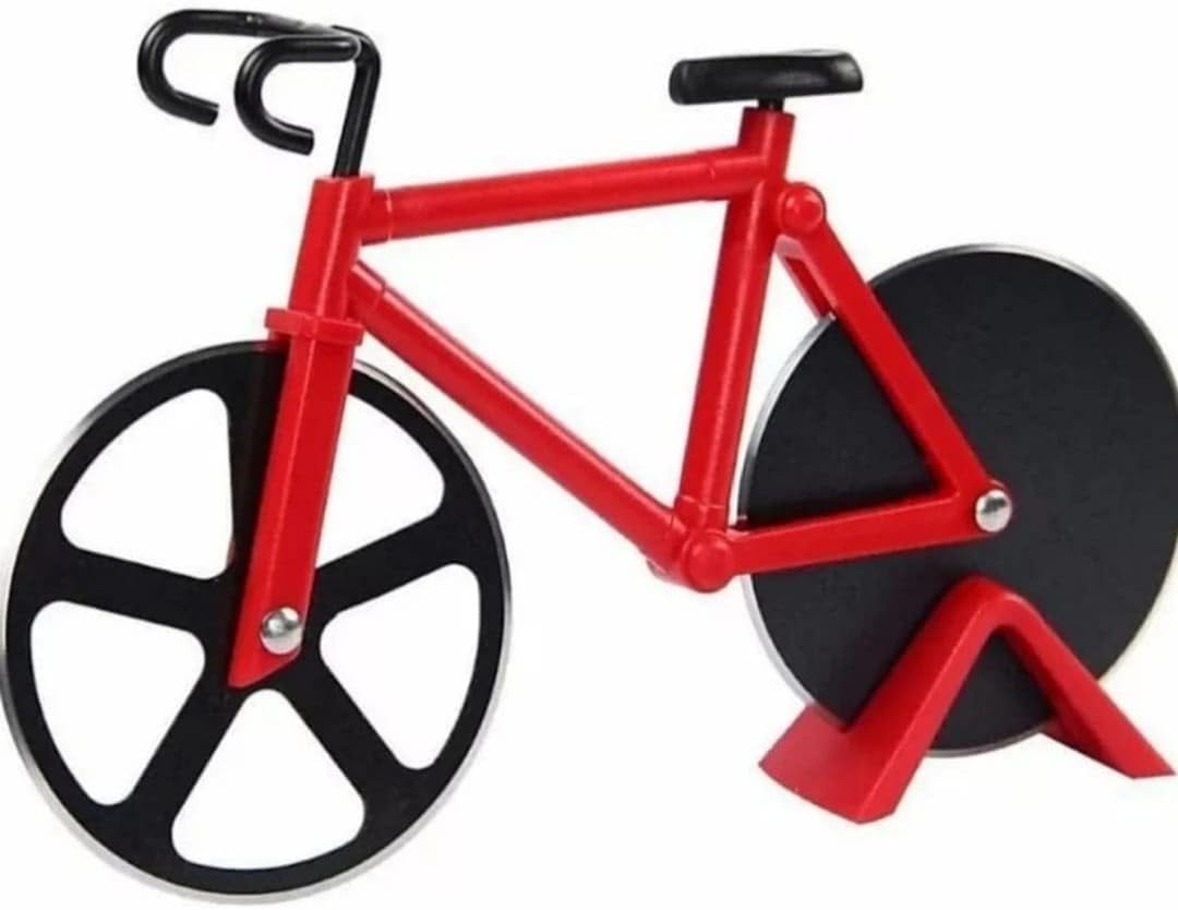 Bicycle Pizza Cutter (Red)