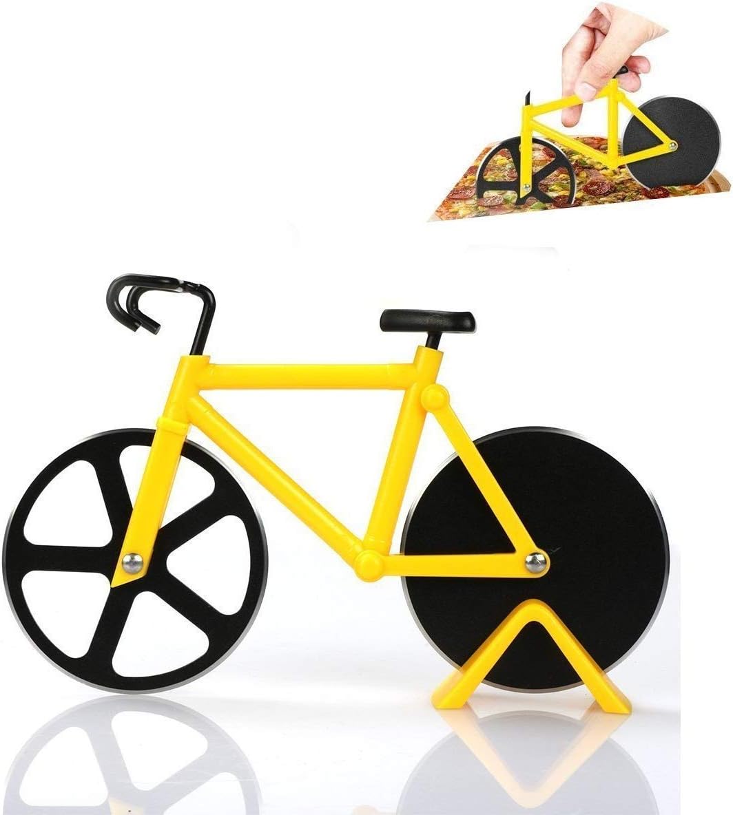 Bicycle Pizza Cutter (Yellow)