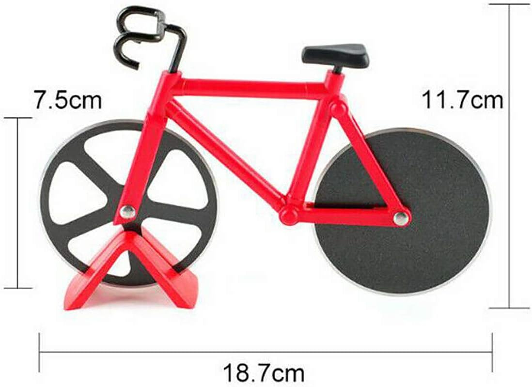 Bicycle Pizza Cutter (Red)