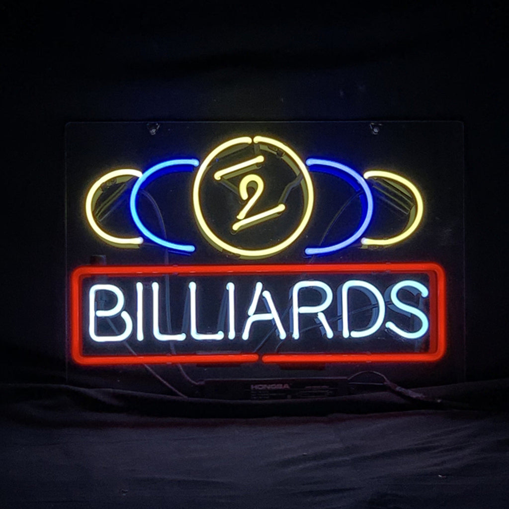 Billiards Game Neon Sign Light