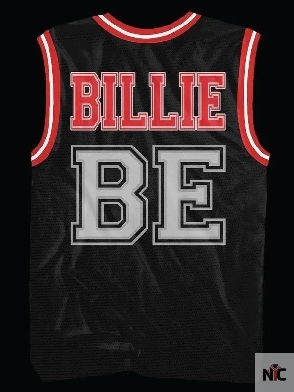 Billie Eilish Red And Black Jersey