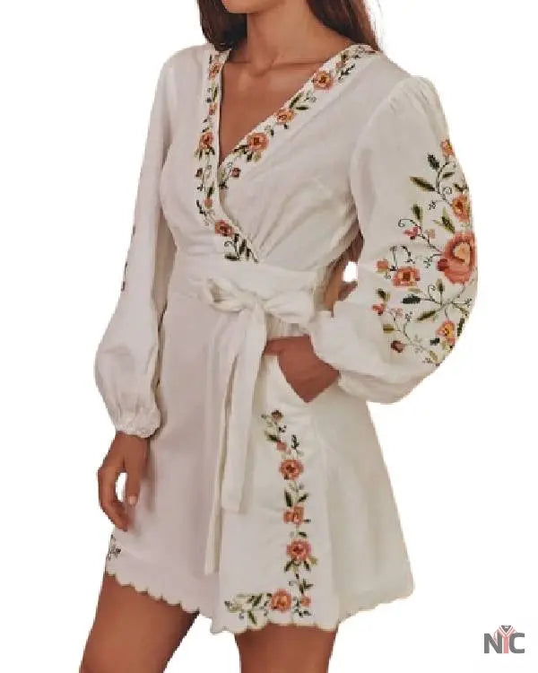 Billion Dollar Playground White Floral Dress