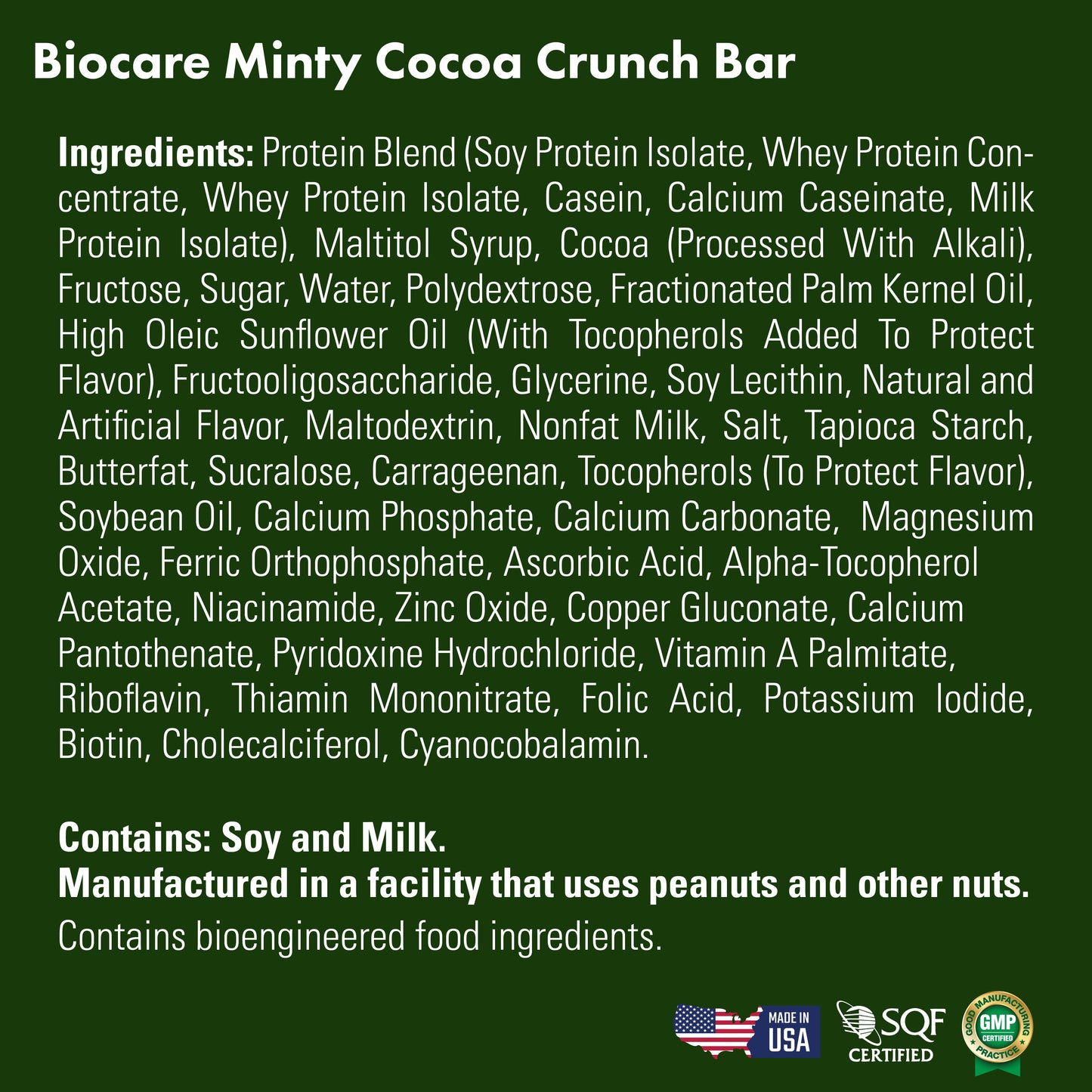 15G Protein Minty Cocoa Crunch Bar - Triathlete Store