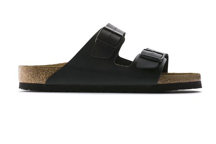 Birkenstock Arizona Birko-Flor Black Sandals - Black, Regular