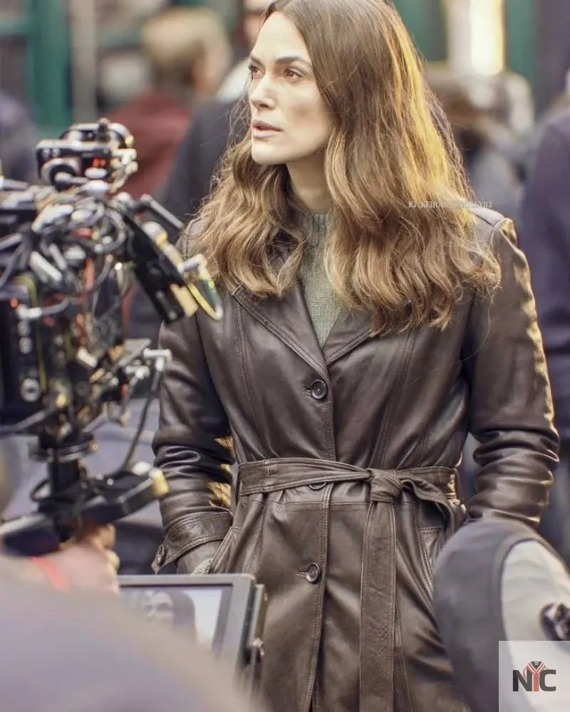 Black Doves 2024 Keira Knightley Leather Jacket