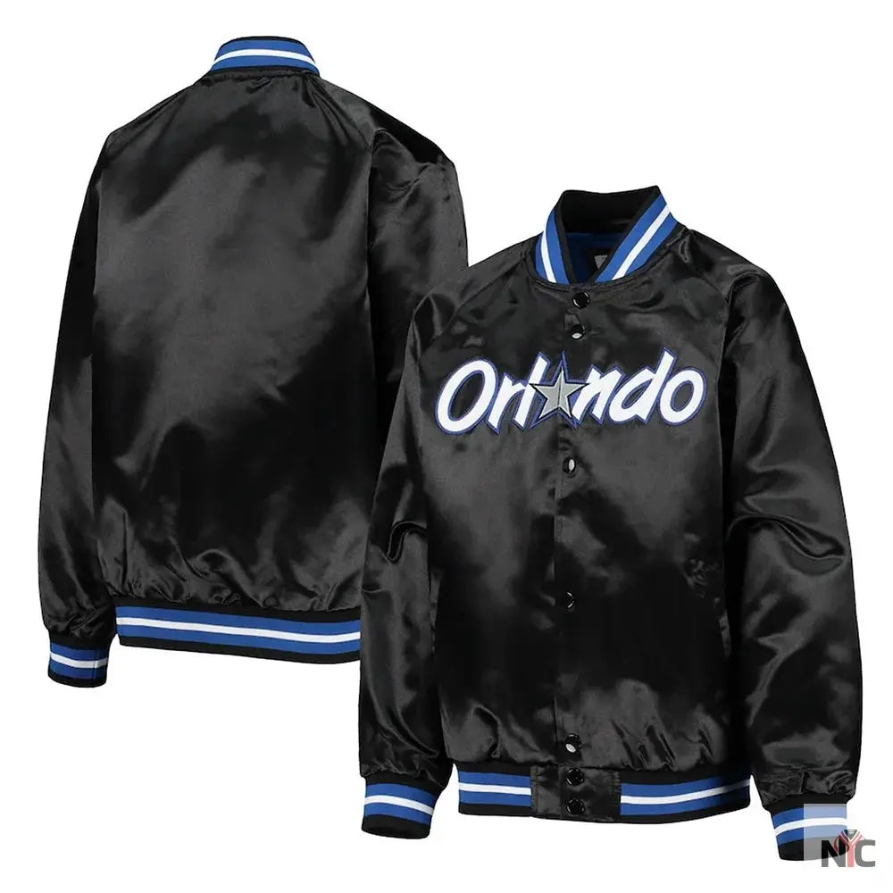 Black Orlando Magic Youth Hardwood Classics Jacket