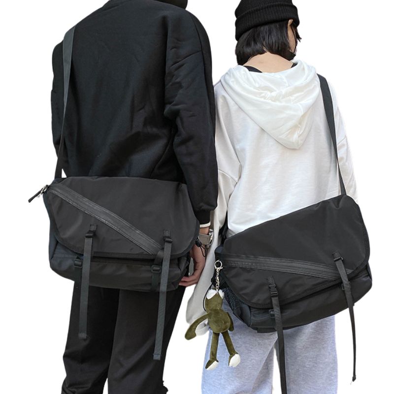 Black Waterproof Messenger Bag
